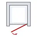 Bild 4 von Drehtür »Alexa Style 2.0«, in Nische, Höhe: 192 cm, chromfarben, Scheibenstärke: 5 mm