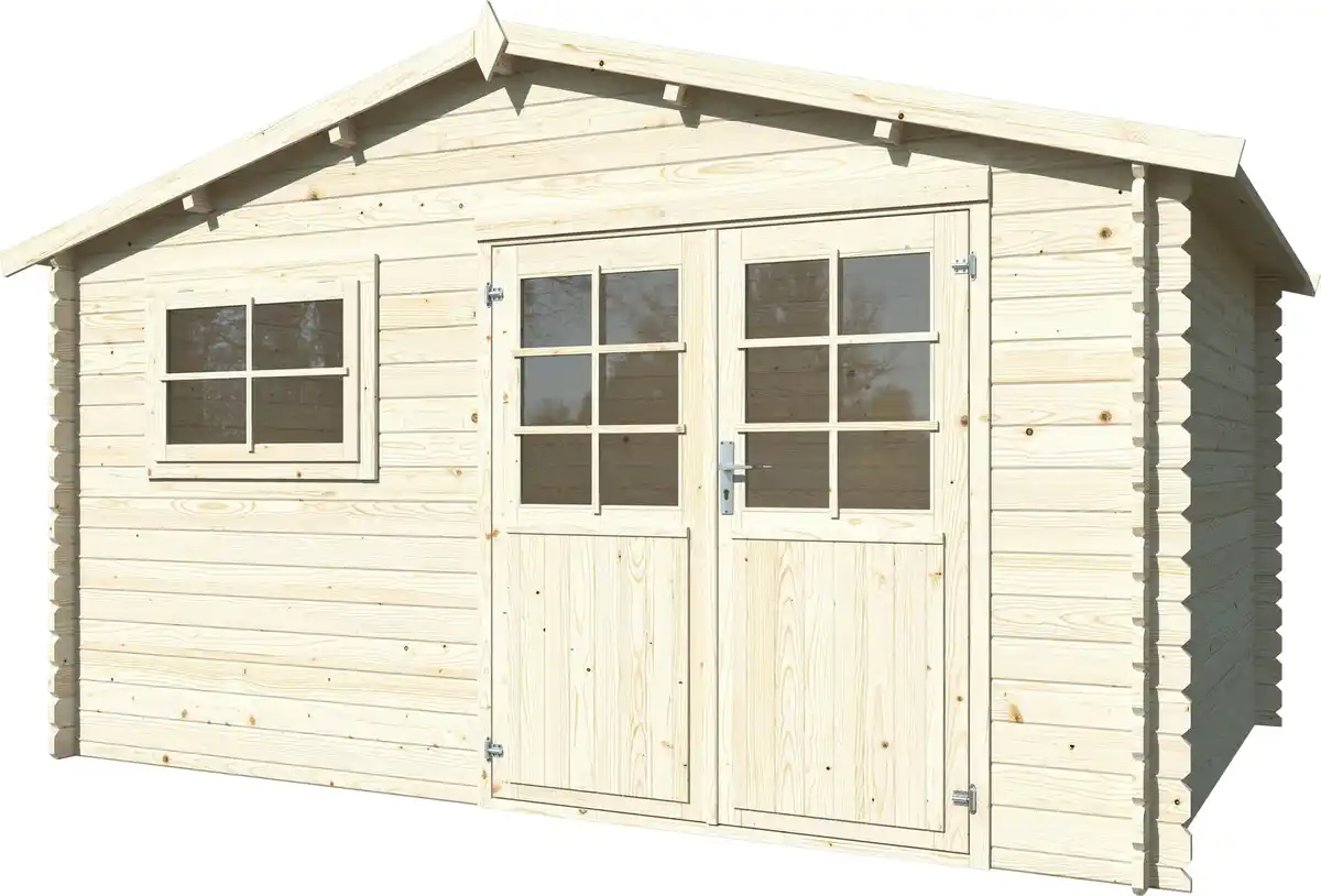 Bild 1 von Palmako Gartenhaus Luca 1 390 x 276 cm naturbelassen