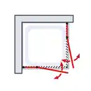 Bild 4 von Duschwand »Alexa Style 2.0«, BxH: 90 x 200 cm, ESG, Ecke