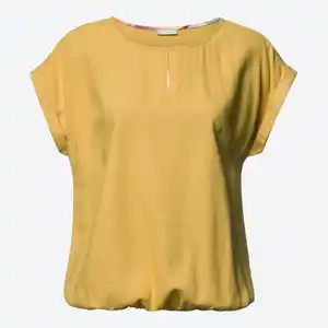 Damen-Bluse aus Viskose und Leinen