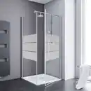 Bild 1 von Duschwand »Alexa Style 2.0«, BxH: 80 x 200 cm, ESG, Drehtür mit Seitenwand, Ecke
