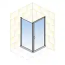 Bild 4 von Duschkabine »Alexa Style 2.0«, Drehtür inklusive SW, 90 x 90 x 192 cm, Mattschwarz