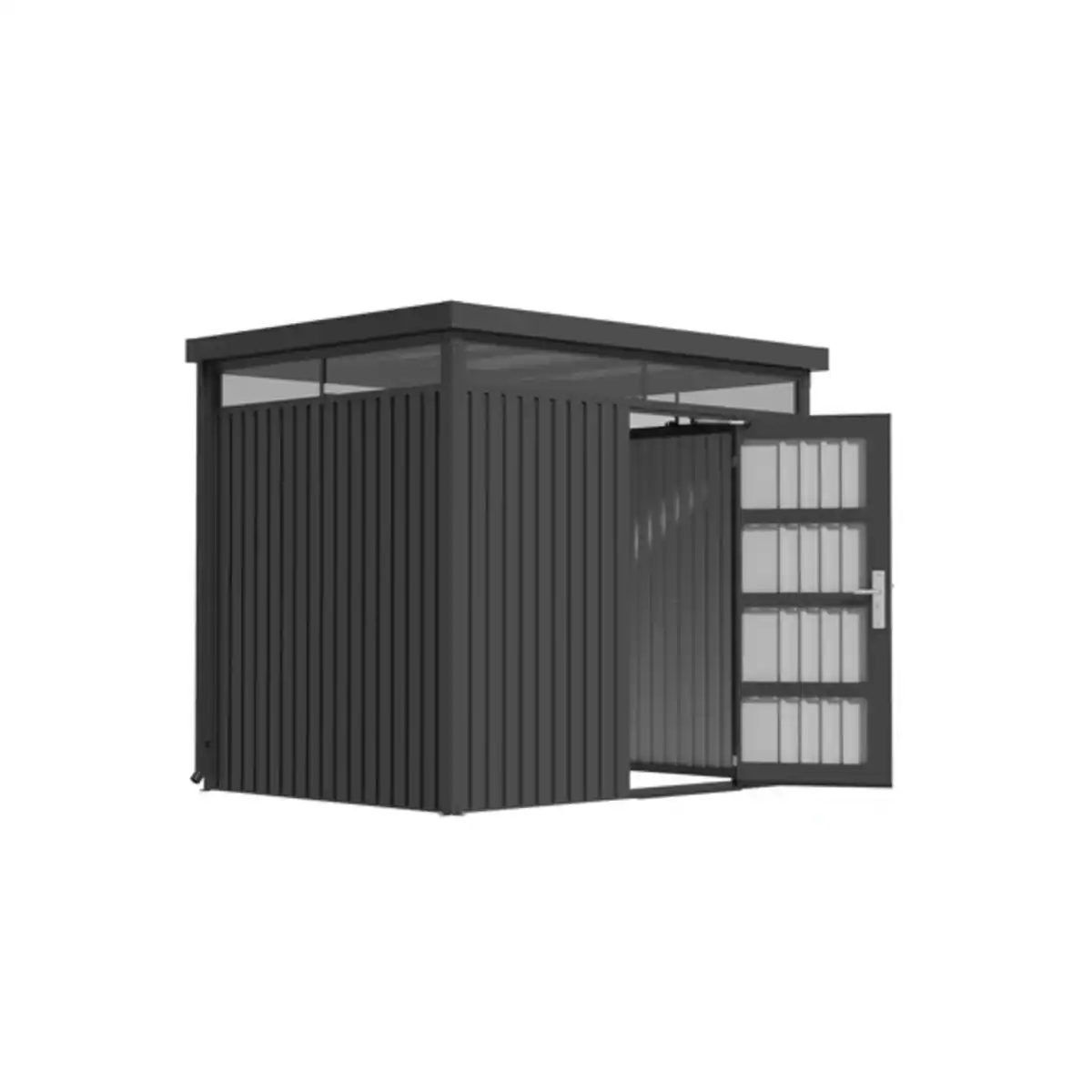 Bild 1 von Gartenhaus, Metall, BxHxT: 254 x 218 x 194 cm (Außenmaße)