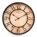 Bild 2 von Wanduhr, Ø 35 cm, Holzoptik, rustikal