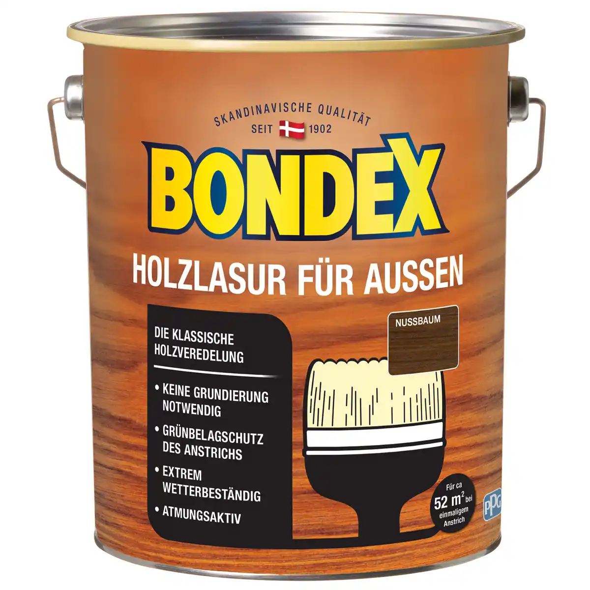 Bild 1 von Bondex Holzlasur nussbaumfarben 4 l