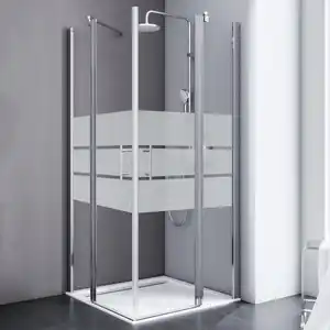 Duschwand »Alexa Style 2.0«, BxH: 90 x 200 cm, ESG, Ecke