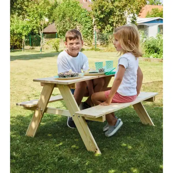 Bild 2 von Picknicktisch, LxBxH: 89 x 79 x 49 cm, für Kinder