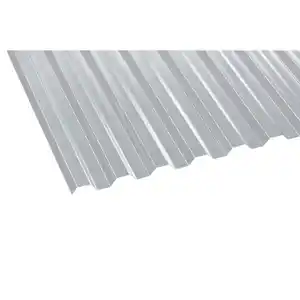 Dachplatte, 2000x1040x0,8 mm (LxBxS), Polycarbonat, transparent