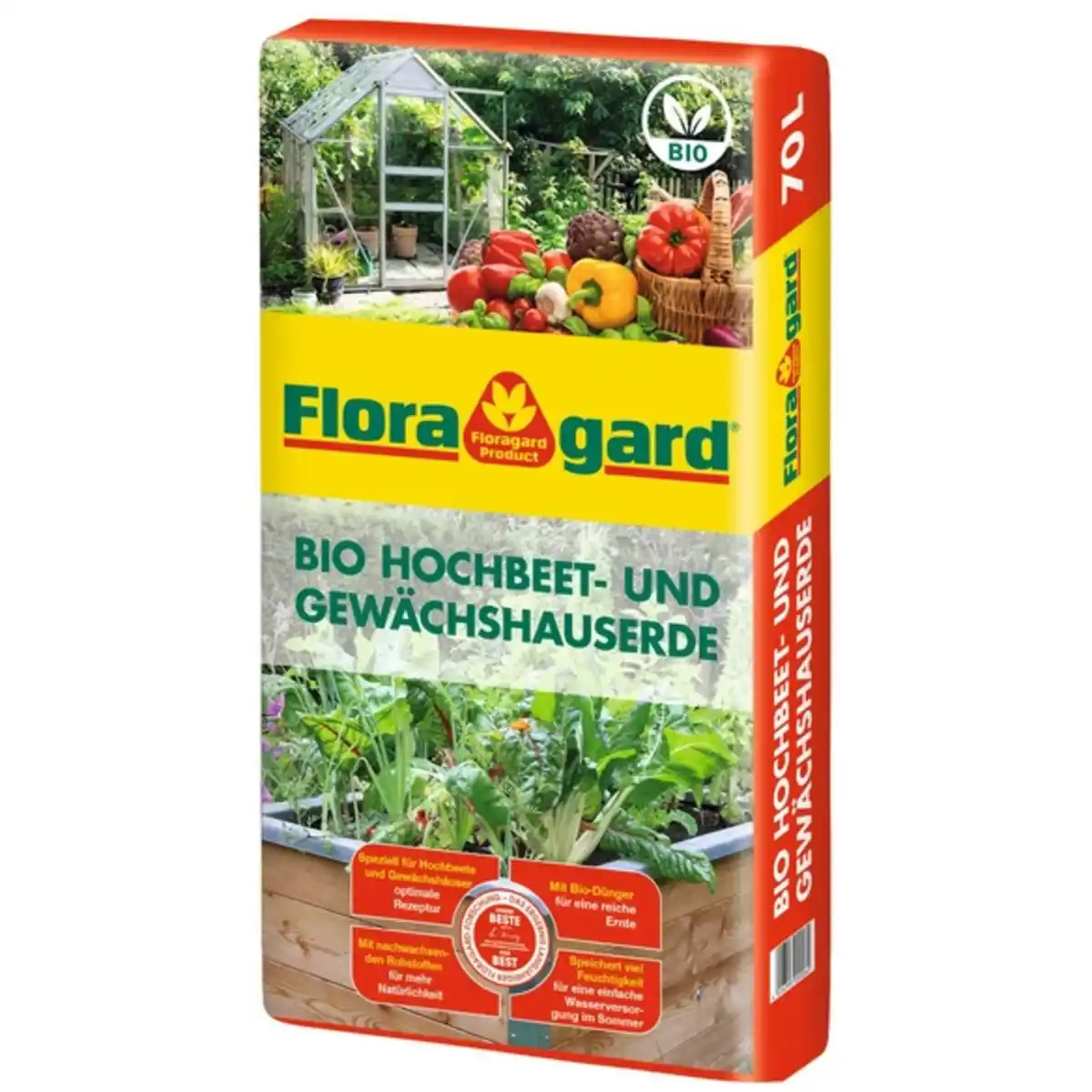 Bild 1 von Hochbeet- und Gewächshauserde, 70l Bio-Spezialerde, Torfreduziert, im Sack