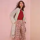 Bild 3 von Damen-Langstrickjacke mit Ajourmuster