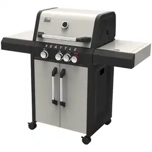 Gasgrill, 3 Brenner, GrillflÀche: 62 x 43 cm, mit Unterwagen
