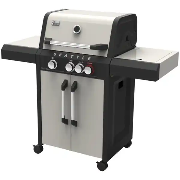 Bild 1 von Gasgrill, 3 Brenner, Grillfläche: 62 x 43 cm, mit Unterwagen