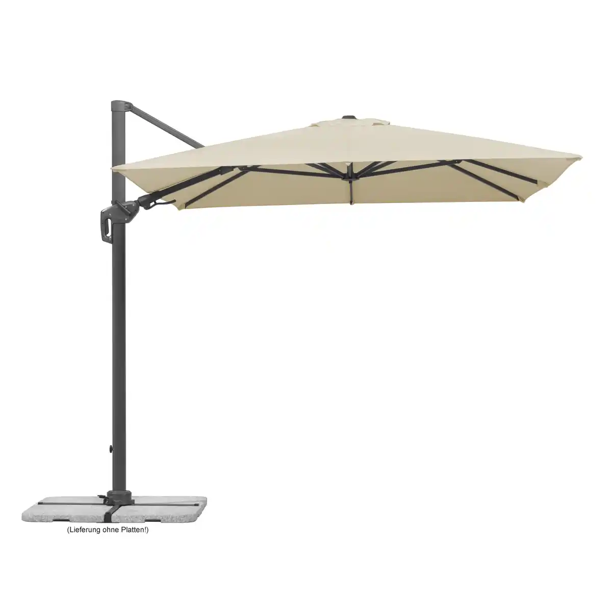 Bild 1 von Schneider Ampelschirm 'Rhodos Twist' naturfarben 350 x 260 cm