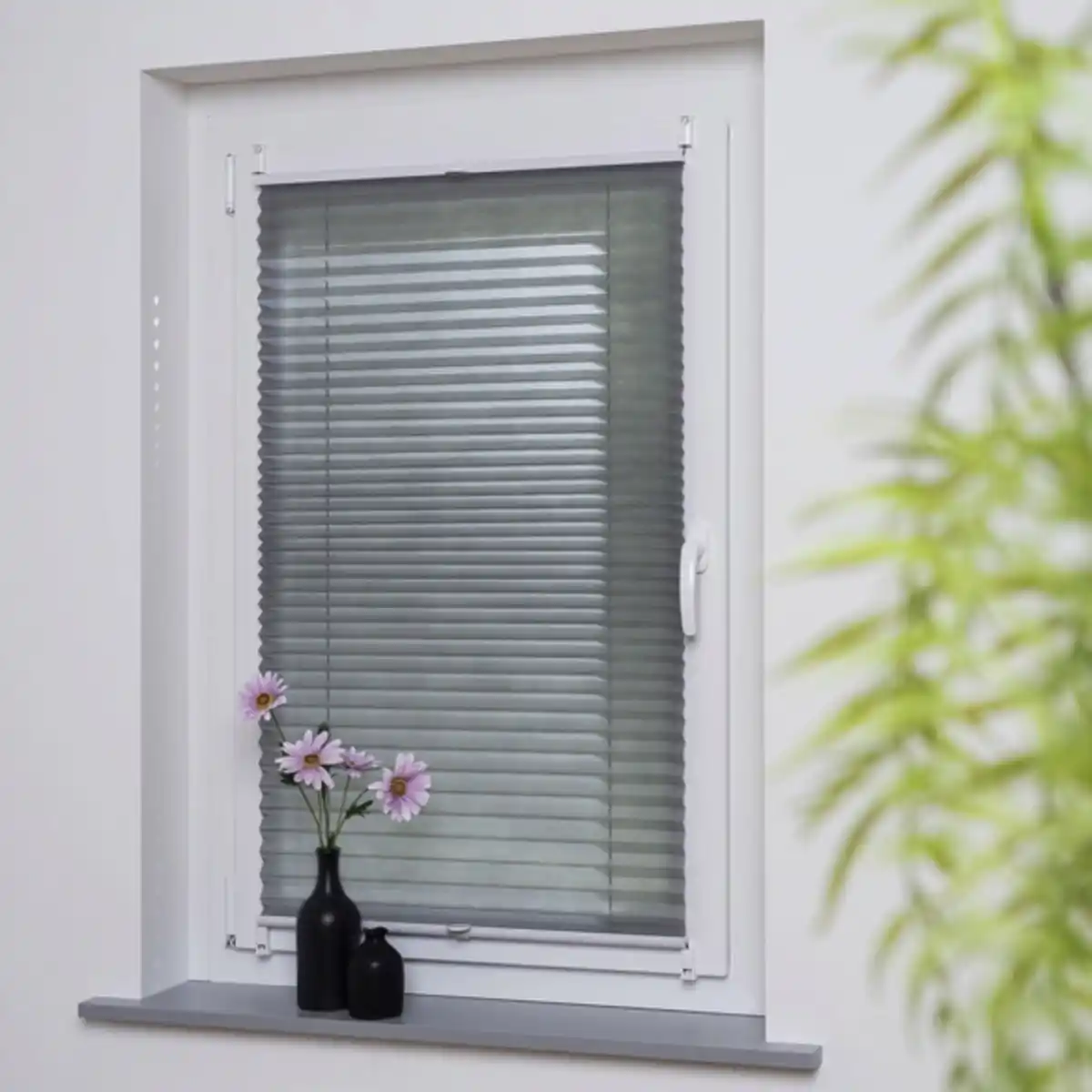 Bild 4 von Klemmfix Plissee »Easy«, grau, verspannt