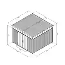 Bild 2 von Systemhaus »Premium«, Gr. 5, LxBxH: 314 x 314 x 218 cm, quarzgrau