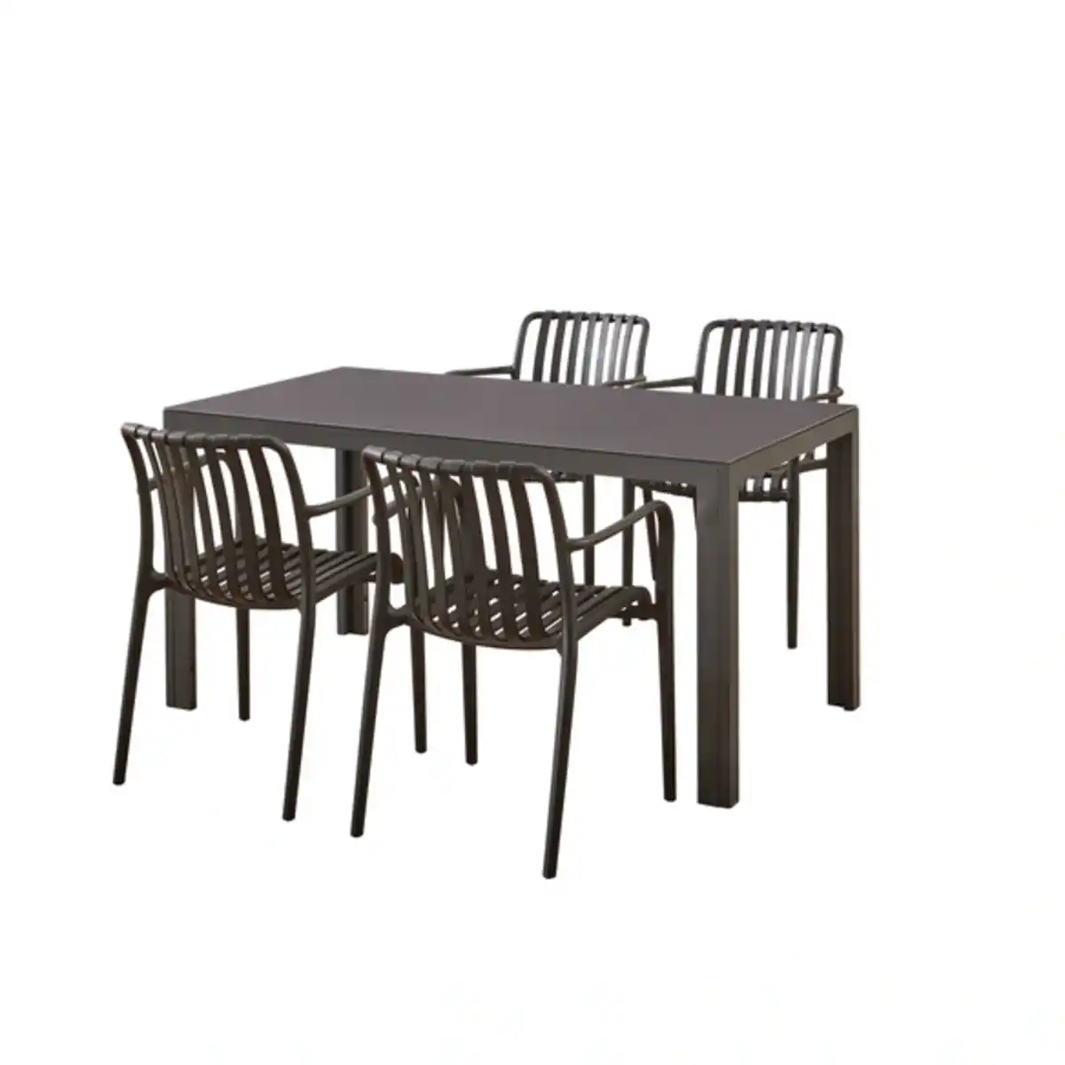 Bild 2 von Stapelstuhl »Rosika«, BxTxH: 56 x 42/58 x 81 cm, Kunststoff, schwarz