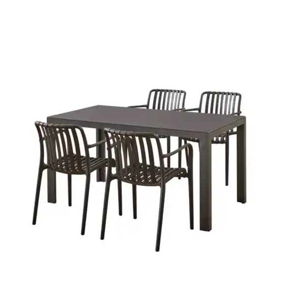 Bild 2 von Stapelstuhl »Rosika«, BxTxH: 56 x 42/58 x 81 cm, Kunststoff, schwarz