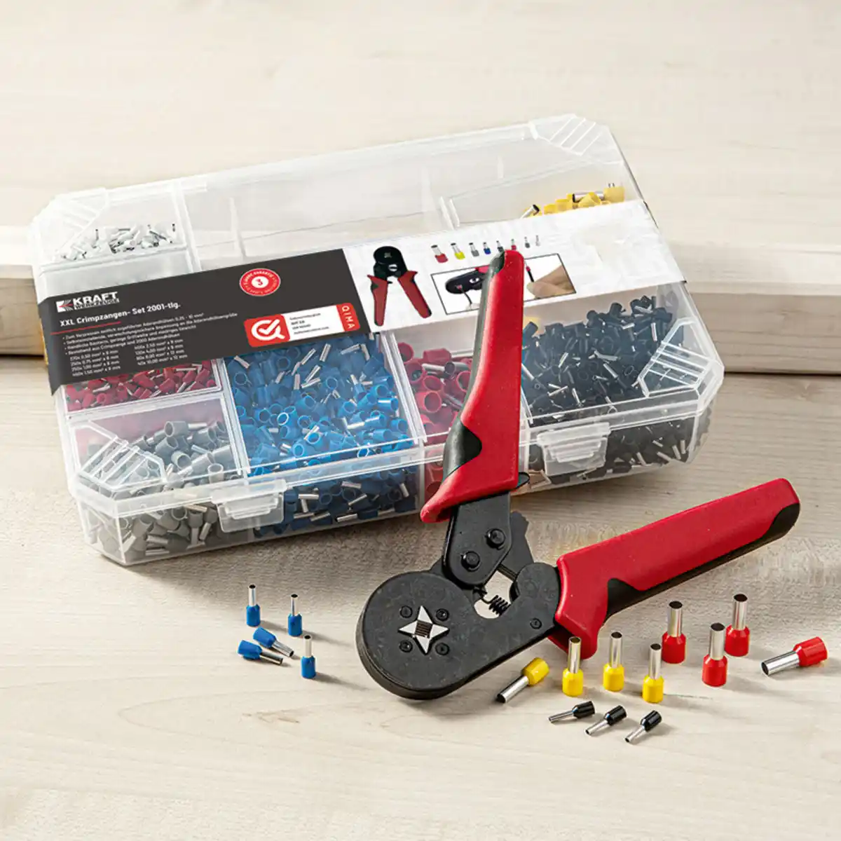 Bild 1 von Kraft Werkzeuge XXL-Crimpzangen-Set 2001-teilig