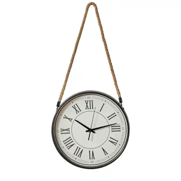 Bild 1 von Wanduhr, Ø 35 cm, Vintage, weiß