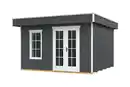 Bild 1 von SKAN HOLZ Gartenhaus Breda 380 x 300 cm schiefergrau mit Fußboden