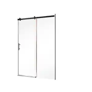 Duschkabine »Alexa Style 2.0«, Schiebetür in Nische, 120 x 200 cm, Mattschwarz