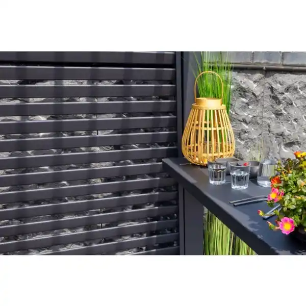 Bild 4 von Pergola-Lamellenwand »Basic 88«, BxTxH: 232 x 230 x 5,5 cm, anthrazit