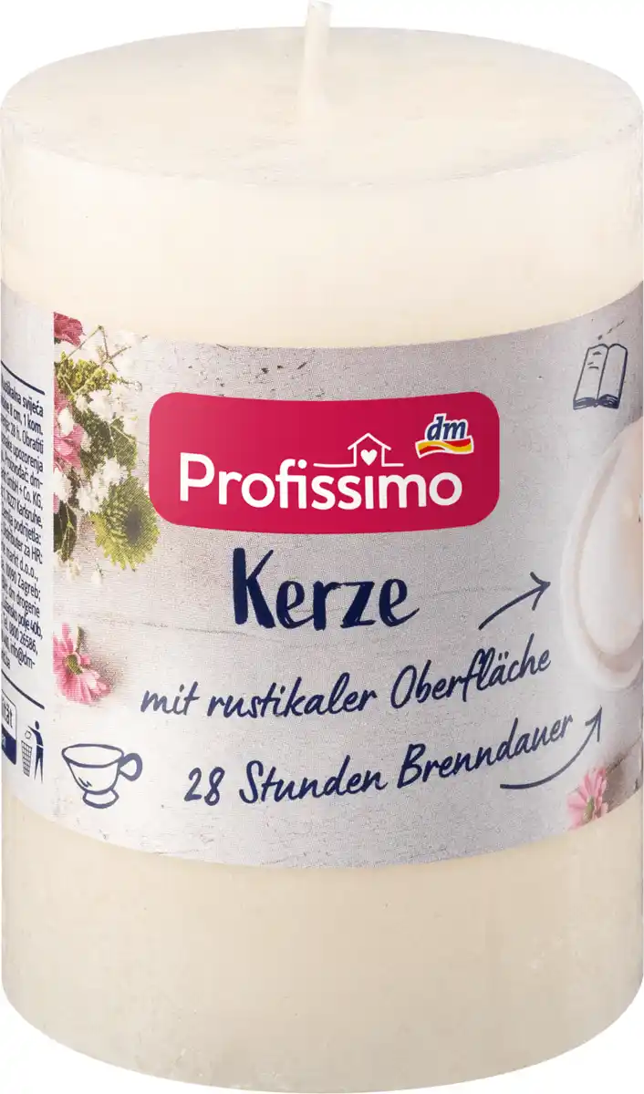 Bild 1 von Profissimo Kerze rustik 80/58 elfenbein