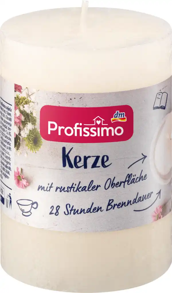 Bild 1 von Profissimo Kerze rustik 80/58 elfenbein