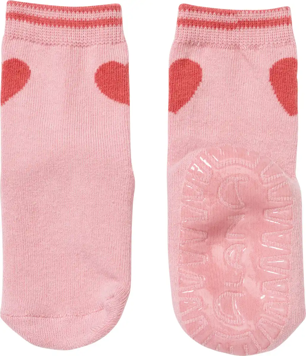 Bild 1 von ALANA Stoppersocken mit Herz-Motiv, rosa, Gr. 23/24
