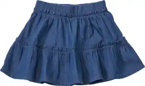 ALANA Rock aus Jeans-Stoff & mit Rüschen, blau, Gr. 98