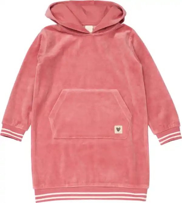 Bild 1 von ALANA Kleid aus Velours mit Kapuze, rosa, Gr. 140