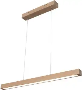 SPOT Light Pendelleuchte SMAL, Dimmfunktion, LED fest integriert, Warmweiß, Hängeleuchte, Eichenholz, mit integriertem 24V-LED-Modul, Touch Dimmer