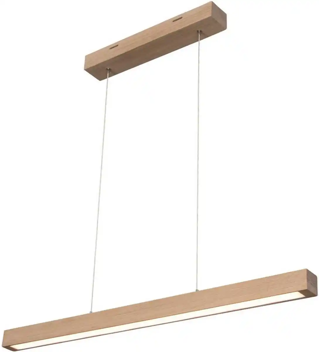 Bild 1 von SPOT Light Pendelleuchte SMAL, Dimmfunktion, LED fest integriert, Warmweiß, Hängeleuchte, Eichenholz, mit integriertem 24V-LED-Modul, Touch Dimmer