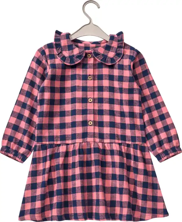 Bild 1 von ALANA Kleid aus Flanell & mit Karo-Muster, rosa, Gr. 116