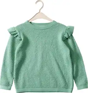 ALANA Pullover mit Rüschen, grün, Gr. 134