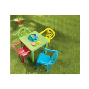 Kindertisch und Kinderstuhl