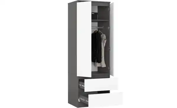 Bild 4 von Drehtürenschrank mit 2 Schubladen Sina