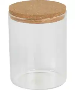 Vorratsglas mit Korkverschluss, transparent