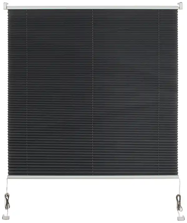 Bild 1 von Plissee Light in Schwarz ca. 120x130cm, Grau
