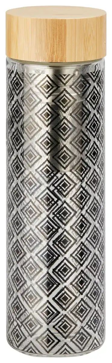 Bild 1 von Trinkflasche Lime Affaire ca. 430ml, Braun, Klar, Schwarz