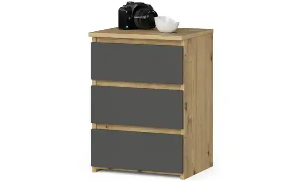 Bild 2 von Nachttisch mit 3 Schubladen Carlo