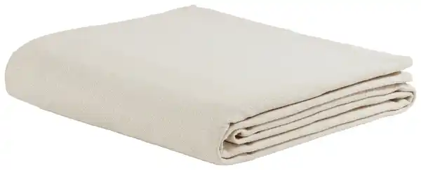 Bild 1 von Überwurf Dobby Uni in Weiß/Taupe ca. 140x210cm, Weiß, Taupe