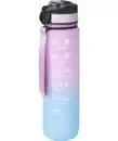 Bild 1 von Trinkflasche mit Zeitmarkierungen, blau