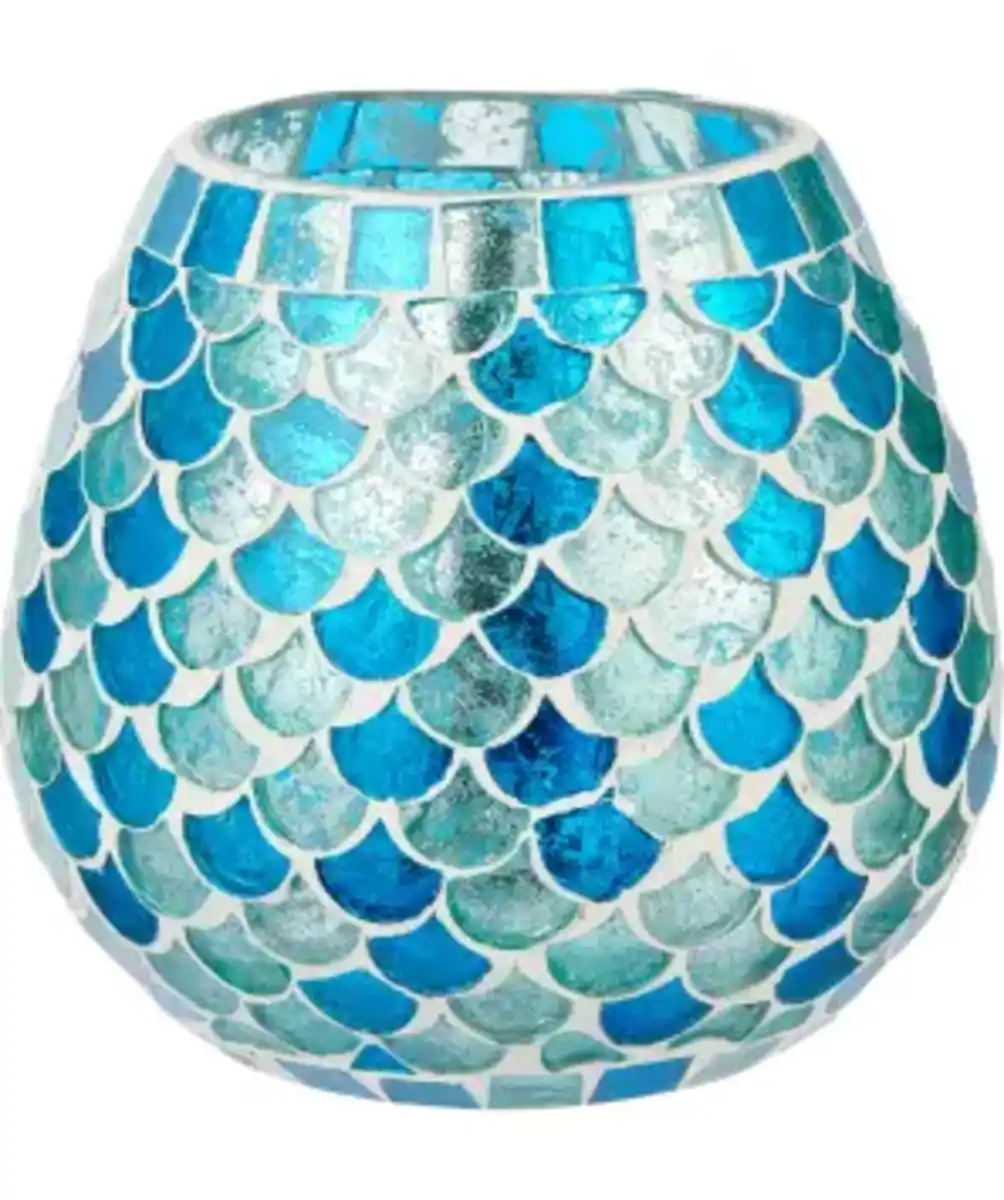 Bild 1 von Maritimer Teelichthalter, blau