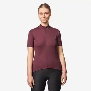 VAN RYSEL Radtrikot Rennrad kurzarm Essential Damen Rot