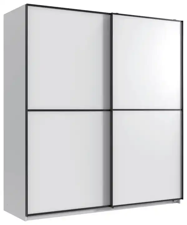 Bild 1 von Schwebetürenschrank Ulm Weiß, Weiß