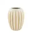 Bild 1 von Geriffelte Keramikvase, Beige