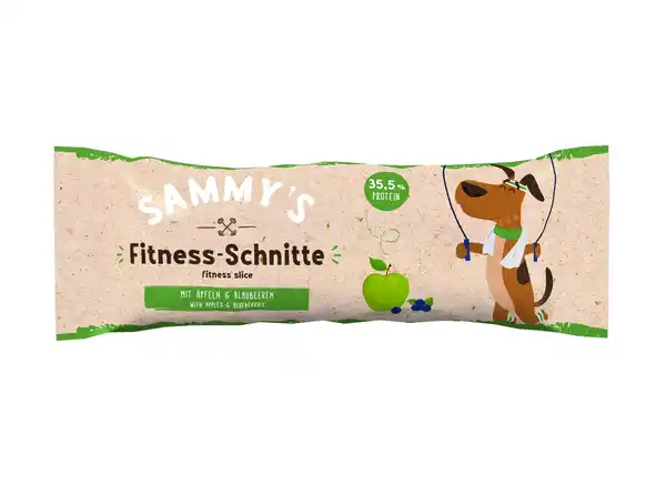 Bild 1 von Sammy's Hundesnack Fitness-Schnitte Apfel&Blaubeer, 25 g