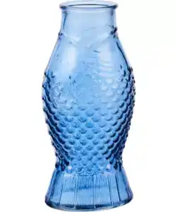 Maritime Glasvase, blau