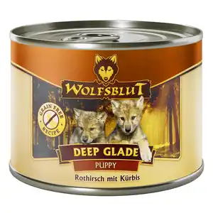 Wolfsblut Hundenassfutter Deep Glade Puppy Rothirsch&Kürbis, 200 g
